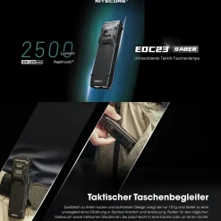 LED Taschenlampe EDC23 SABER - 2500 Lumen