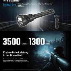 LED Taschenlampe MH40 Pro - 3500 Lumen