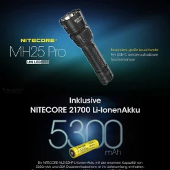 LED Taschenlampe MH25 PRO - 3300 Lumen