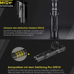 LED Taschenlampe MH12 V2 - 1200 Lumen