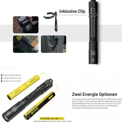 LED Taschenlampe MT2A PRO - 1000 Lumen