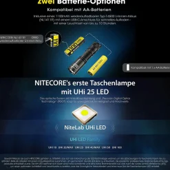 LED Taschenlampe MT1A PRO - 800 Lumen