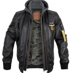 Leder Pilotenjacke Styling