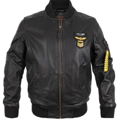 Leder Pilotenjacke Styling