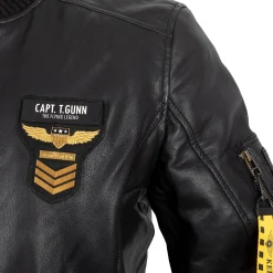 Leder Pilotenjacke Styling