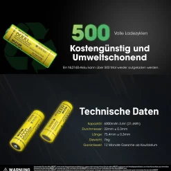 Li-Ion Akku 21700 - 6000mAH - NL2160