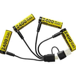 Li-Ion Akku - 1,5V - USB-C - 2400mAh - 4er