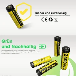 Li-Ion Akku - 1,5V - USB-C - 2400mAh - 4er