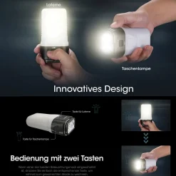 LR70 - 3000 Lumen - Taschenlampe, Powerbank, Laterne