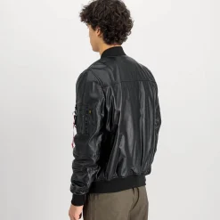MA-1 Leather Bomber Jacket