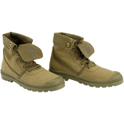 Military Canvas Sneaker High Boots
