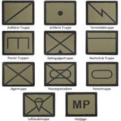 Militärische Symbole Textil Patch