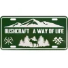 Nummernschild US Style mit Druck Bushcraft