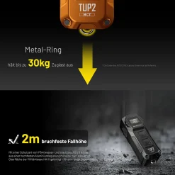 OLED Minitaschenlampe TUP2 - 1200 Lumen