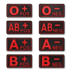 Rubber Patch 3D Blutgruppen