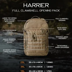 Rucksack Harrier Full Opening 35L
