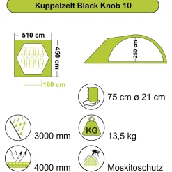Rundzelt Black Knob 10 (Sale)