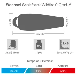 Schlafsack Wildfire 0 Grad