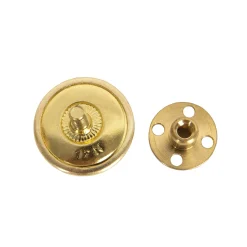 Schraubknopf 17 mm gekörnt