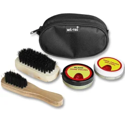 Schuhputzset mit Bürsten & Creme