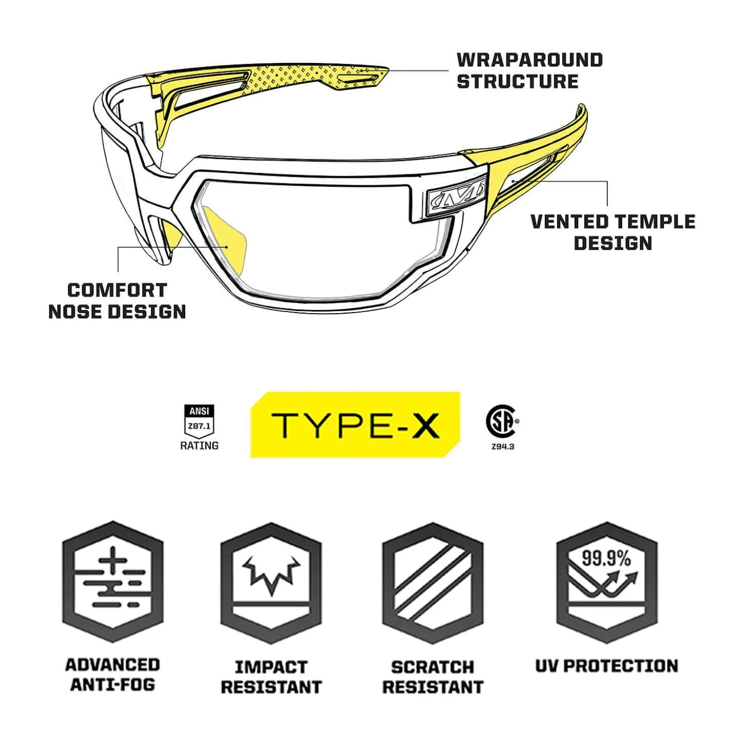 Schutzbrille Vision Type-X