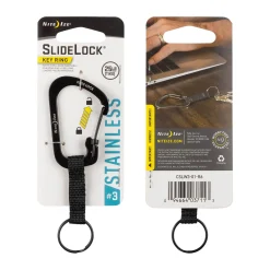 Slide Lock Key Ring Karabiner