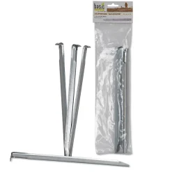 Stahlblech Heringe Halbrund 30 cm 6er-Pack