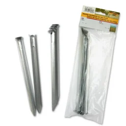 Stahlblech Heringe Halbrund 24 cm 6er-Pack