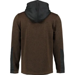 Strickfleece Jacke mit Kapuze