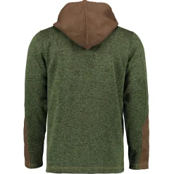 Strickfleece Jacke mit Kapuze