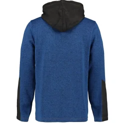 Strickfleece Jacke mit Kapuze