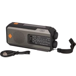 Survival Notfallradio mit Kurbel & Solar - Powerbank Taschenlampe SOS