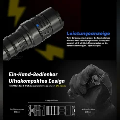 Tactical LED Taschenlampe P23i