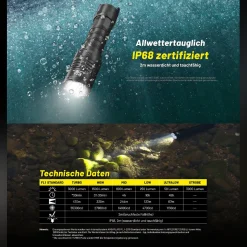 Tactical LED Taschenlampe P23i