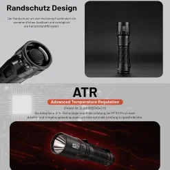 Tactical LED Taschenlampe MT2C Pro - 1800 Lumen