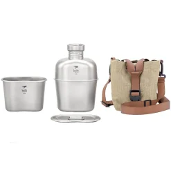 Titan Canteen Feldflasche m. Becher u. Tasche