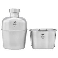 Titan Canteen Feldflasche m. Becher u. Tasche