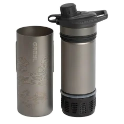Titanium GeoPress Wasserfilter Trinkflasche