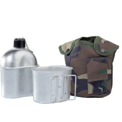 US Feldflasche mit Becher Alu