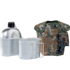 US Feldflasche mit Becher Alu