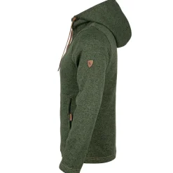 Womens Strickfleece Jacke mit Kapuze