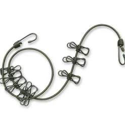 Wäscheleine oliv mit Haken